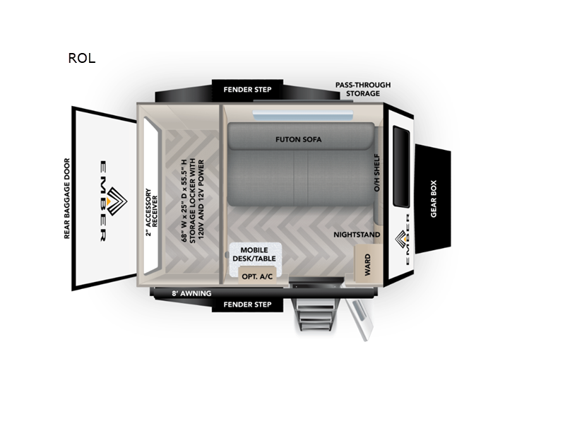 2024 Ember RV Overland Micro Series ROL RV for Sale in Bunker Hill, IN