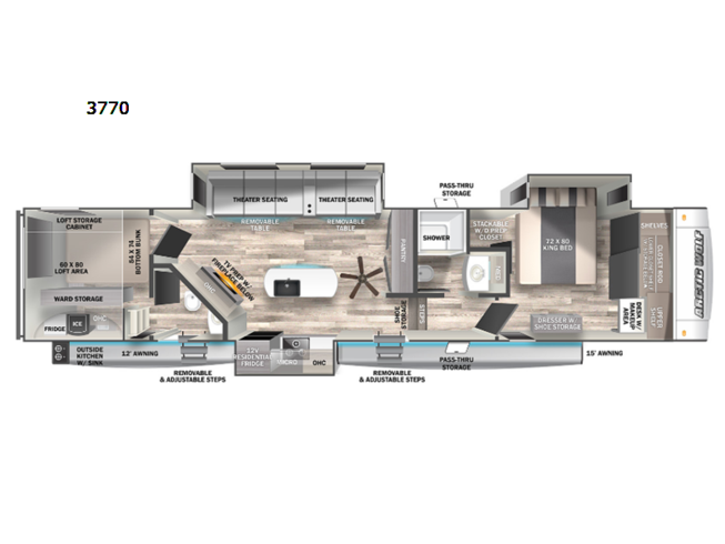 2024 Forest River Cherokee Arctic Wolf Suite 3770SUITE - New Fifth Wheel For Sale by RV Dynasty in Bunker Hill, Indiana