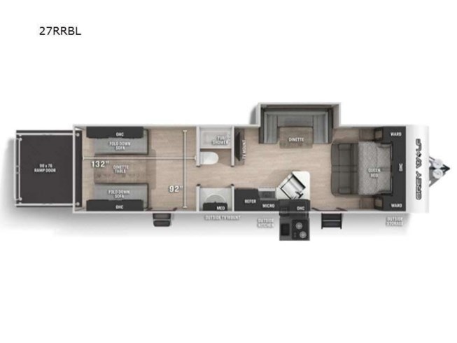 2024 Forest River Cherokee Grey Wolf Black Label 27RRBL - New Toy Hauler For Sale by RV Dynasty in Bunker Hill, Indiana