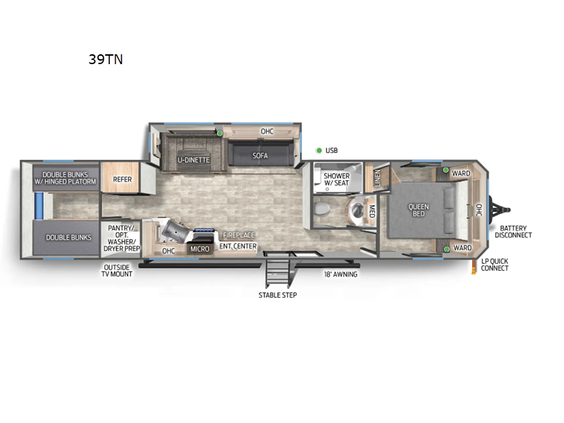 2025 Forest River Timberwolf 39TN #39TN - For Sale in Bunker Hill, IN