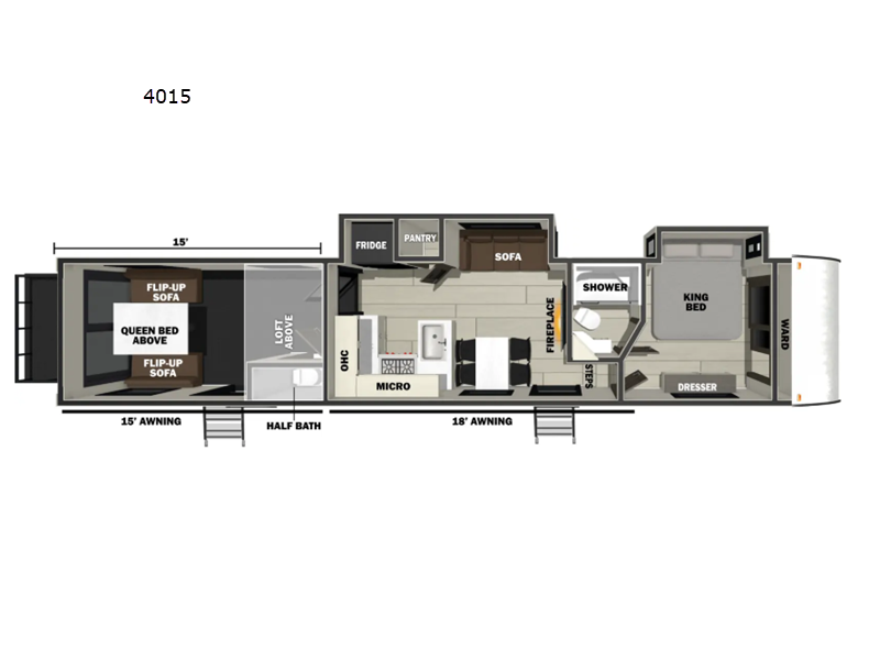 2026 Forest River Vengeance Rogue Armored 4015 - New Toy Hauler For Sale by RV Dynasty in Bunker Hill, Indiana features Slideout