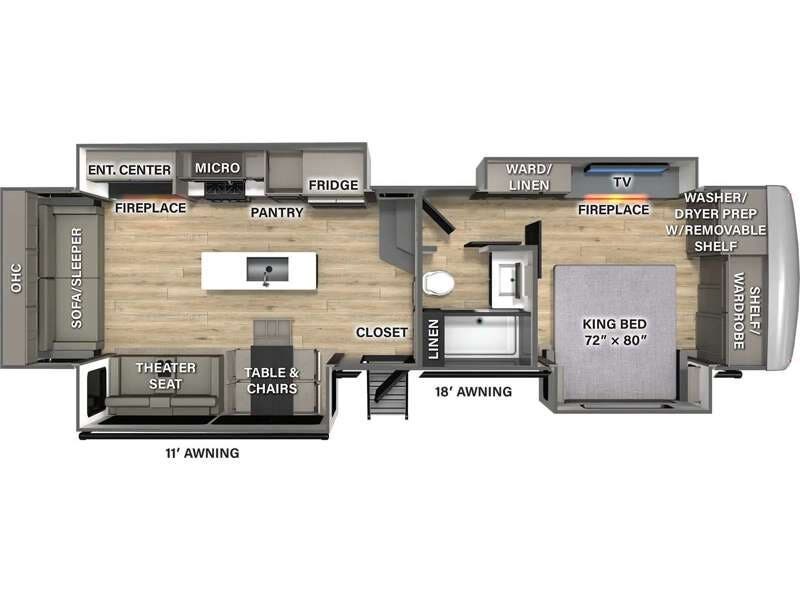 2026 Forest River Columbus 380RL - New Fifth Wheel For Sale by RV Dynasty in Bunker Hill, Indiana features Slideout