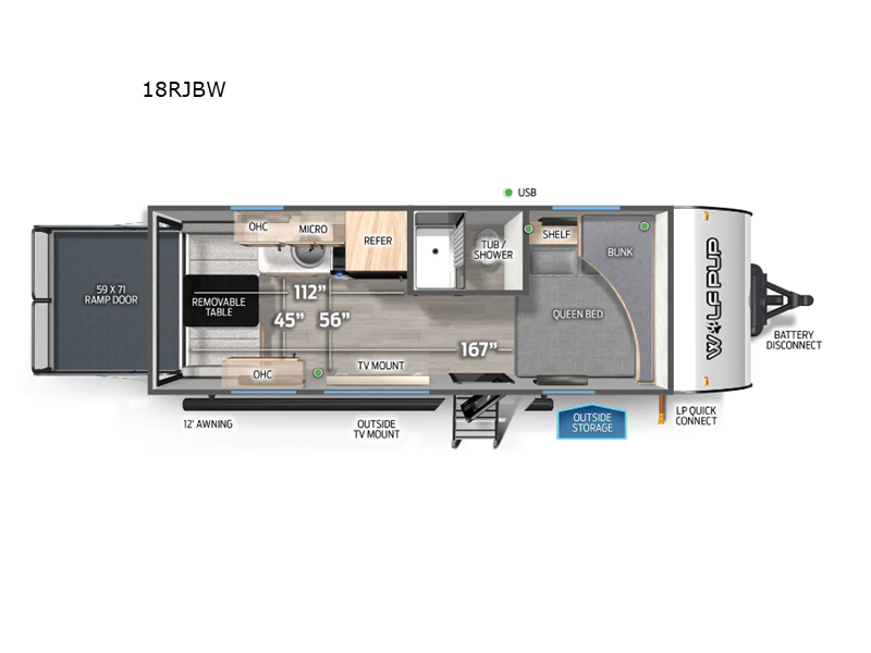 2027 Forest River Cherokee Wolf Pup 18RJBW - New Toy Hauler For Sale by RV Dynasty in Bunker Hill, Indiana
