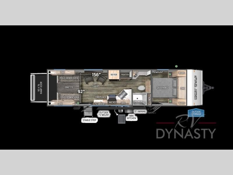 2026 Cherokee Grey Wolf 24RRT by Forest River from RV Dynasty in Bunker Hill, Indiana
