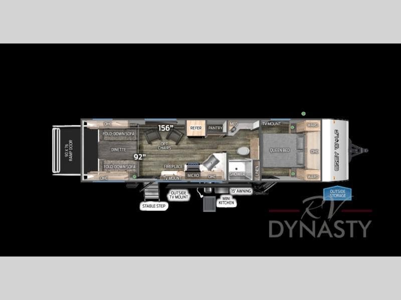 2026 Cherokee Grey Wolf 24RRT by Forest River from RV Dynasty in Bunker Hill, Indiana