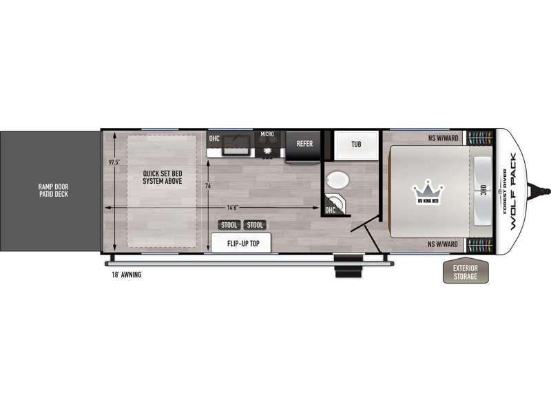 2026 Forest River Cherokee Wolf Pack 24-14.5 - New Toy Hauler For Sale by RV Dynasty in Bunker Hill, Indiana