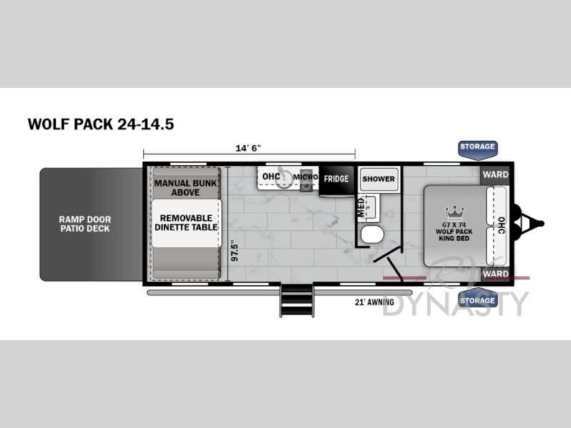 New 2026 Forest River Cherokee Wolf Pack 24-14.5 available in Bunker Hill, Indiana