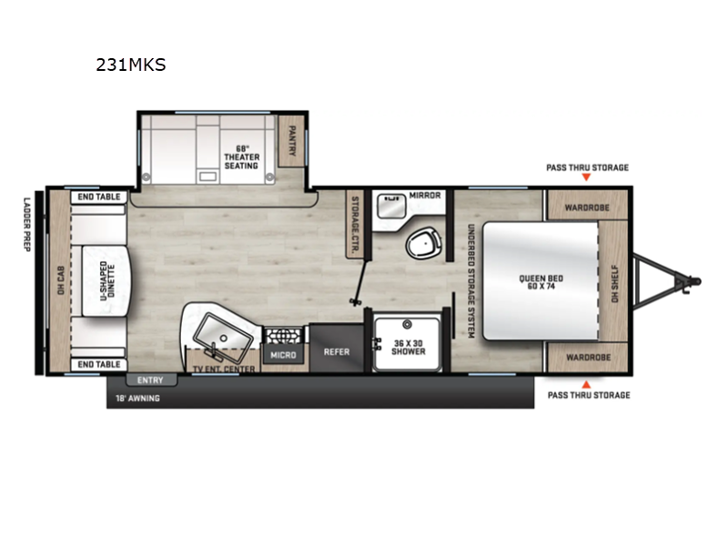 2027 Coachmen Catalina Summit Series 8 231MKS - New Travel Trailer For Sale by RV Dynasty in Bunker Hill, Indiana features Slideout