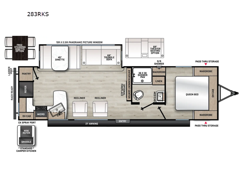 2027 Coachmen Catalina Legacy Edition 283RKS - New Travel Trailer For Sale by RV Dynasty in Bunker Hill, Indiana features Slideout