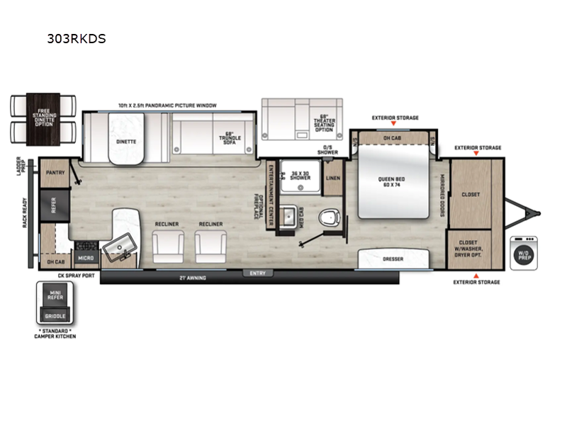 2027 Coachmen Catalina Legacy Edition 303RKDS - New Travel Trailer For Sale by RV Dynasty in Bunker Hill, Indiana features Slideout