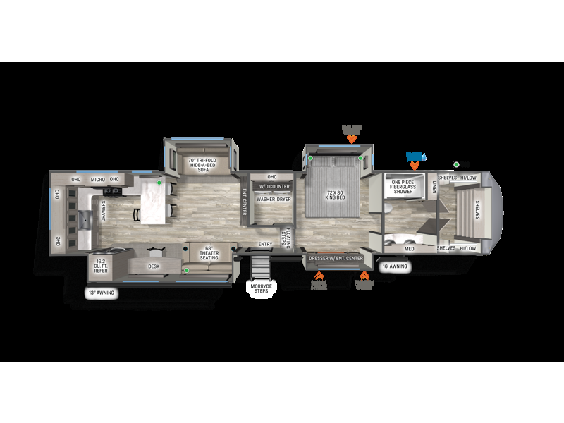 2026 Forest River Sandpiper 3800RK - New Fifth Wheel For Sale by RV Dynasty in Bunker Hill, Indiana features Slideout