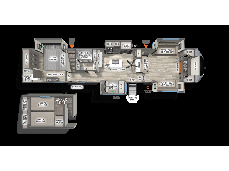 2026 Forest River Sandpiper 3990FL - New Fifth Wheel For Sale by RV Dynasty in Bunker Hill, Indiana features Slideout