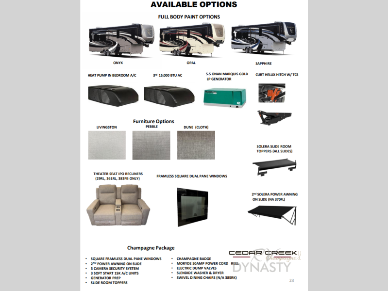 2026 Cedar Creek 381MUD by Forest River from RV Dynasty in Bunker Hill, Indiana