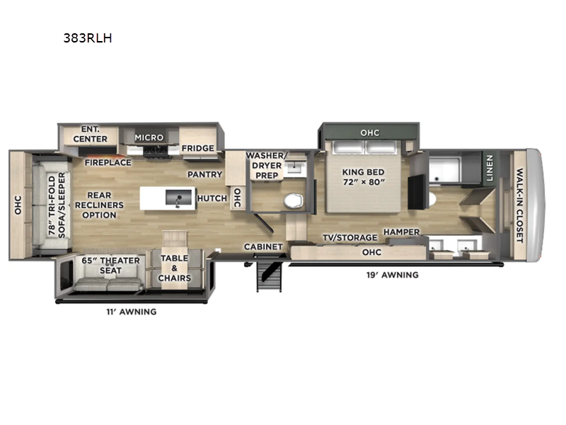 2027 Forest River Columbus 383RLH - New Fifth Wheel For Sale by RV Dynasty in Bunker Hill, Indiana features Slideout