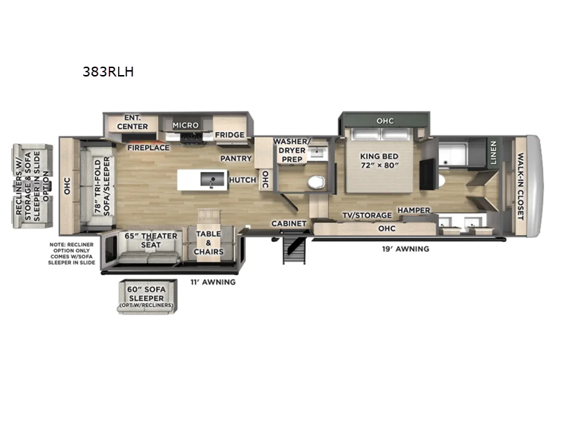 2027 Forest River Columbus 383RLH - New Fifth Wheel For Sale by RV Dynasty in Bunker Hill, Indiana features Slideout