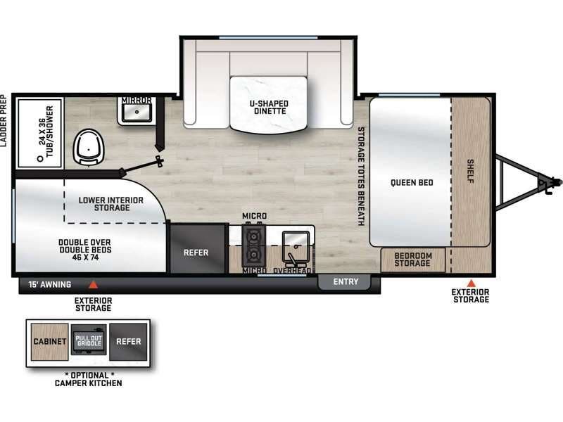 2027 Coachmen Catalina Summit Series 7 184BHSX - New Travel Trailer For Sale by RV Dynasty in Bunker Hill, Indiana features Slideout