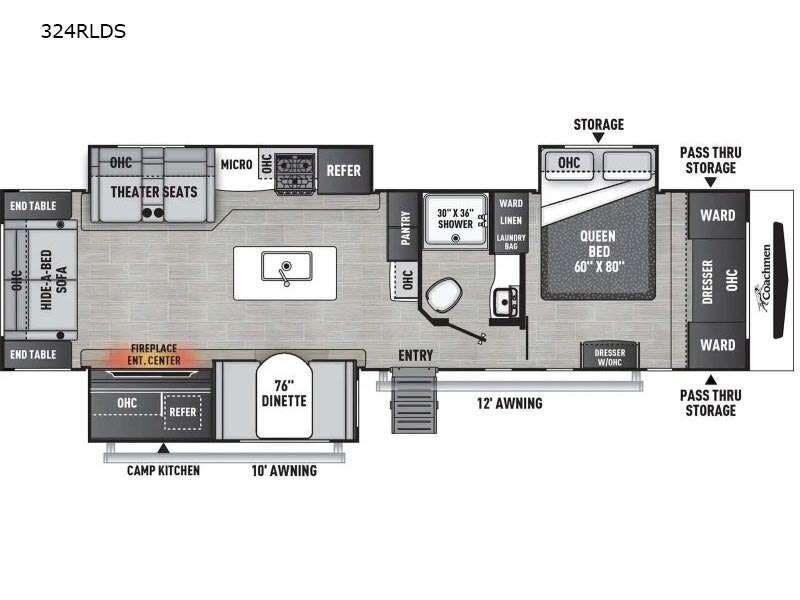 2027 Coachmen Freedom Express Ultra Lite 324RLDS - New Travel Trailer For Sale by RV Dynasty in Bunker Hill, Indiana features Slideout