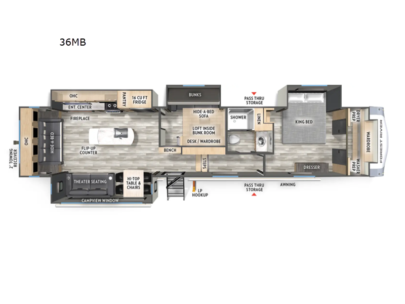 2026 Forest River Cardinal 36MB - New Fifth Wheel For Sale by RV Dynasty in Bunker Hill, Indiana features Slideout
