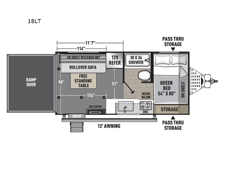 2027 Forest River Work and Play 18LT - New Toy Hauler For Sale by RV Dynasty in Bunker Hill, Indiana