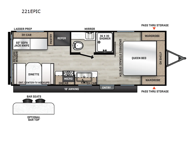 2027 Coachmen Catalina Summit Series 8 221EPIC - New Travel Trailer For Sale by RV Dynasty in Bunker Hill, Indiana