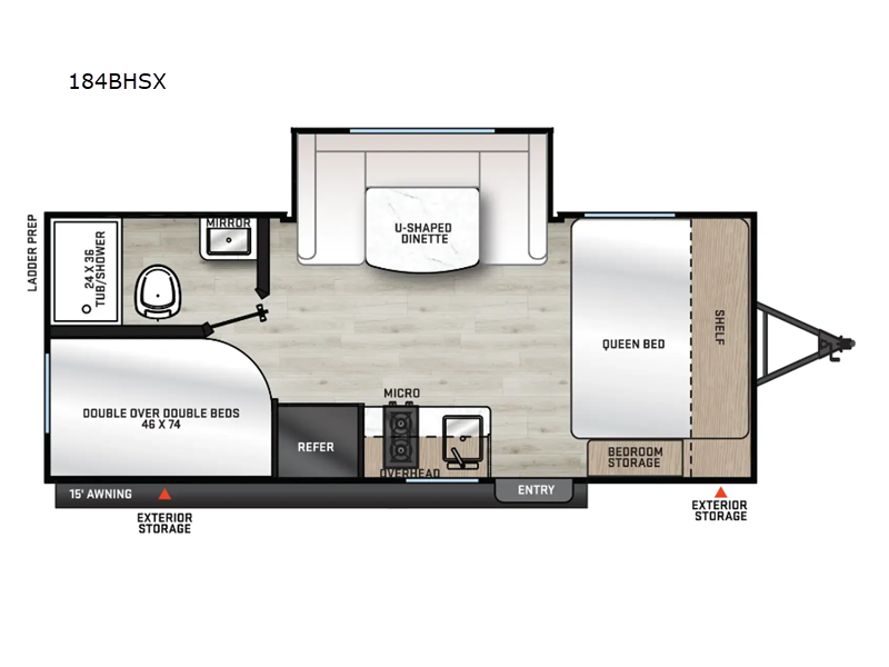 2026 Coachmen Catalina Summit Series 7 184BHSX - New Travel Trailer For Sale by RV Dynasty in Bunker Hill, Indiana features Slideout