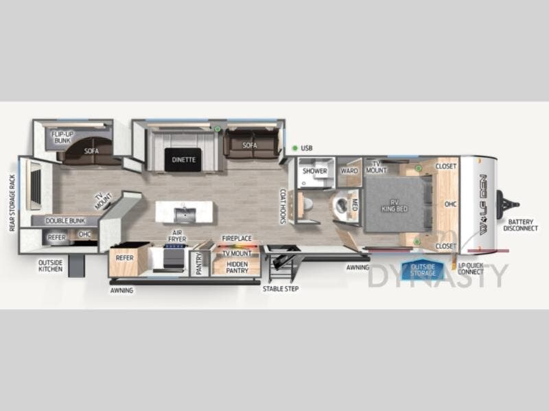 2026 Cherokee Wolf Den 304SR by Forest River from RV Dynasty in Bunker Hill, Indiana