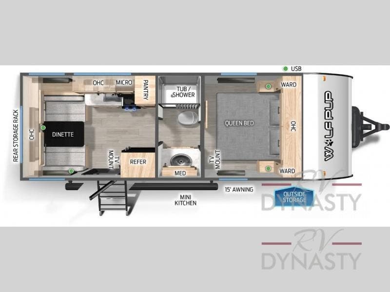 2026 Cherokee Wolf Pup Black Label 16CMBL by Forest River from RV Dynasty in Bunker Hill, Indiana