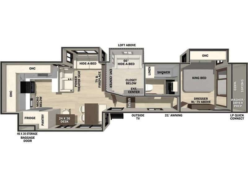 2027 Forest River Cedar Creek 390RKB - New Fifth Wheel For Sale by RV Dynasty in Bunker Hill, Indiana features Slideout