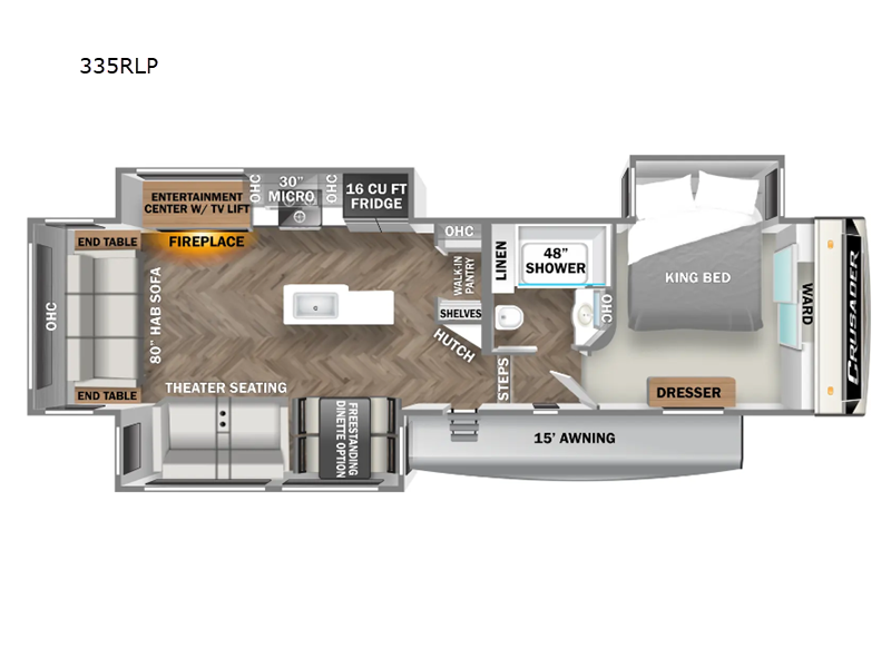 2024 Prime Time Crusader 335RLP RV for Sale in Bunker Hill, IN 46914