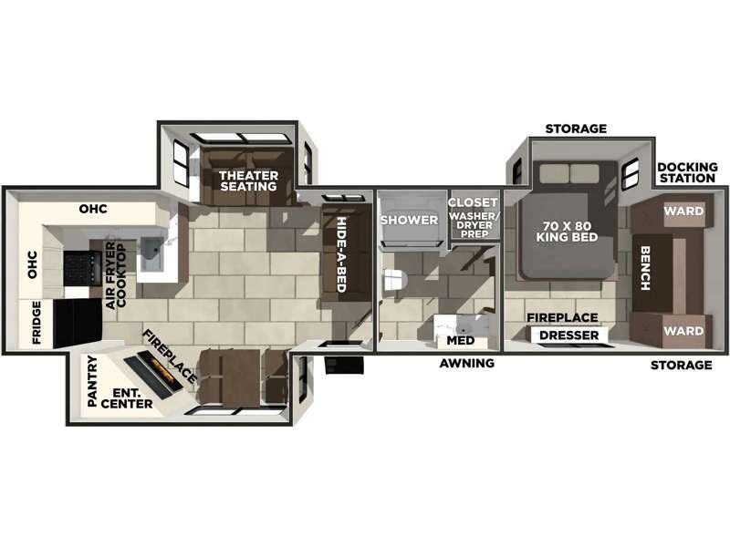2027 Forest River LaCrosse 3411RK - New Travel Trailer For Sale by RV Dynasty in Bunker Hill, Indiana features Slideout