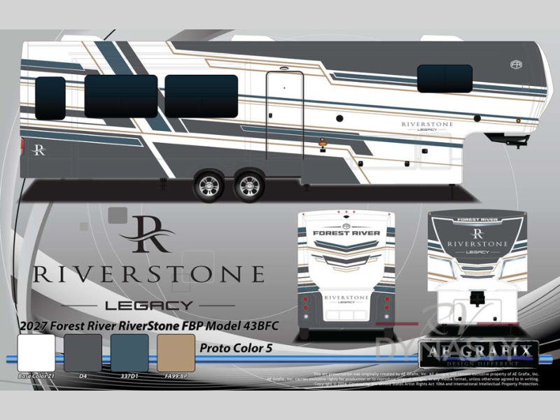 New 2027 Forest River RiverStone 42FSKG available in Bunker Hill, Indiana