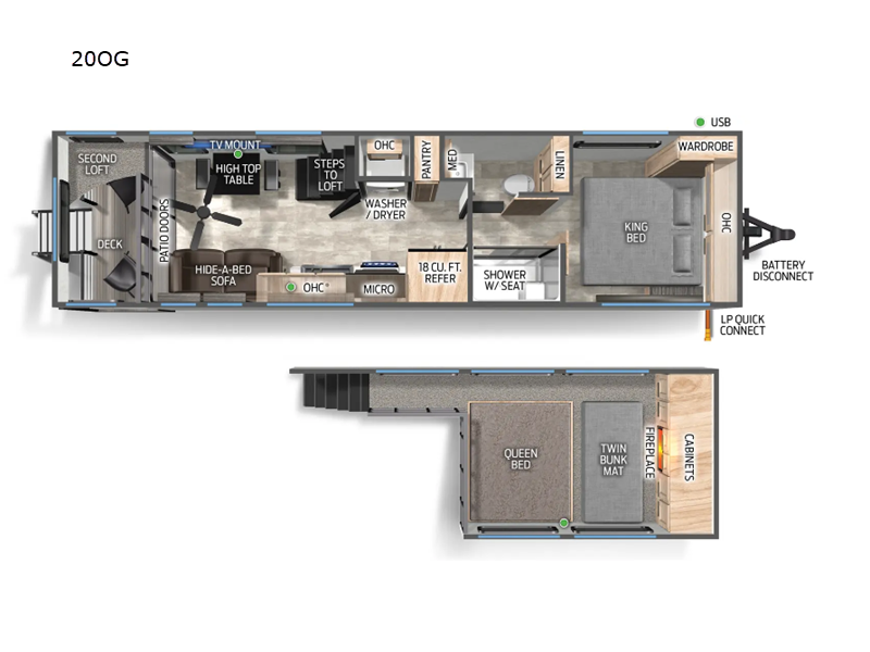 2026 Forest River Cherokee Timberwolf 20OG - New Destination Trailer For Sale by RV Dynasty in Bunker Hill, Indiana