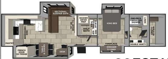 2027 Prime Time Sanibel 39ESTATE - New Fifth Wheel For Sale by RV Dynasty in Bunker Hill, Indiana features Slideout
