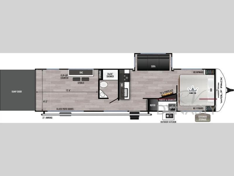 New 2026 Forest River Cherokee Wolf Pack 27-12.5 available in Bunker Hill, Indiana