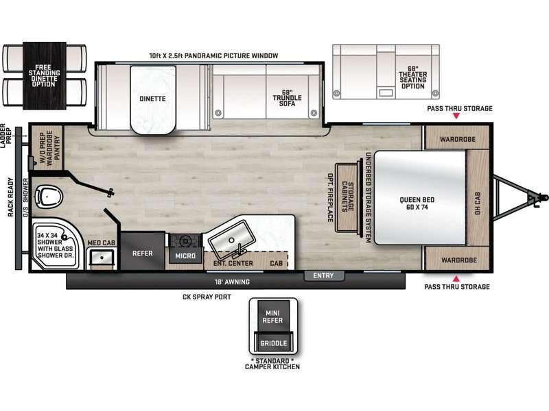 2026 Coachmen Catalina Legacy Edition 243RBS - New Travel Trailer For Sale by RV Dynasty in Bunker Hill, Indiana features Slideout