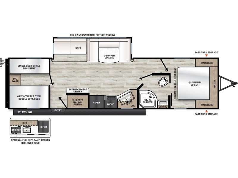 2026 Coachmen Catalina Summit Series 8 281QBUNK - New Travel Trailer For Sale by RV Dynasty in Bunker Hill, Indiana features Slideout