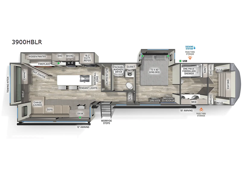 2027 Forest River Sandpiper 3900HBLR - New Fifth Wheel For Sale by RV Dynasty in Bunker Hill, Indiana features Slideout