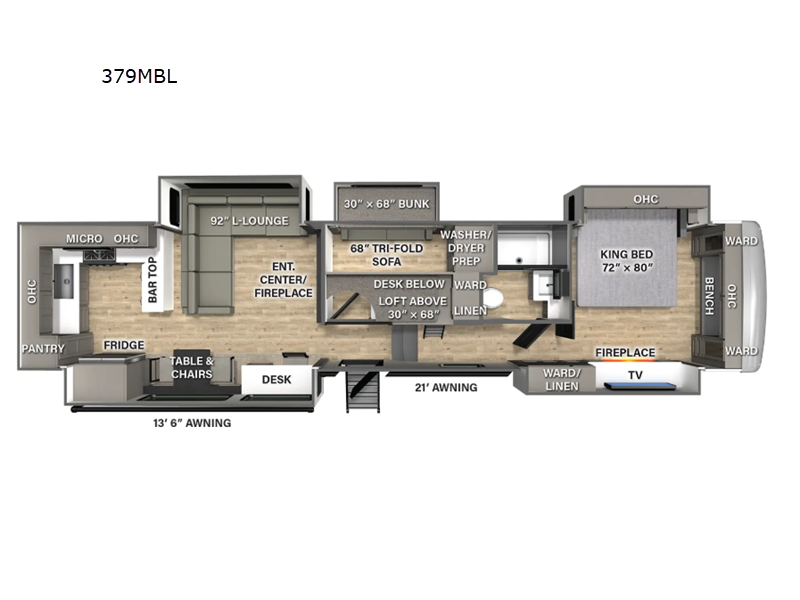 2026 Palomino Columbus 379MBL - New Fifth Wheel For Sale by RV Dynasty in Bunker Hill, Indiana features Slideout
