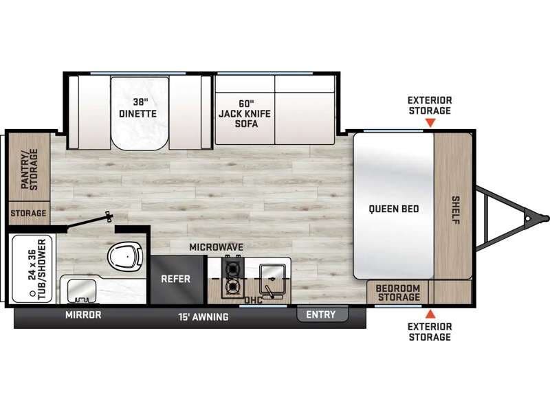 2027 Coachmen Catalina Summit Series 7 184MKS - New Travel Trailer For Sale by RV Dynasty in Bunker Hill, Indiana features Slideout