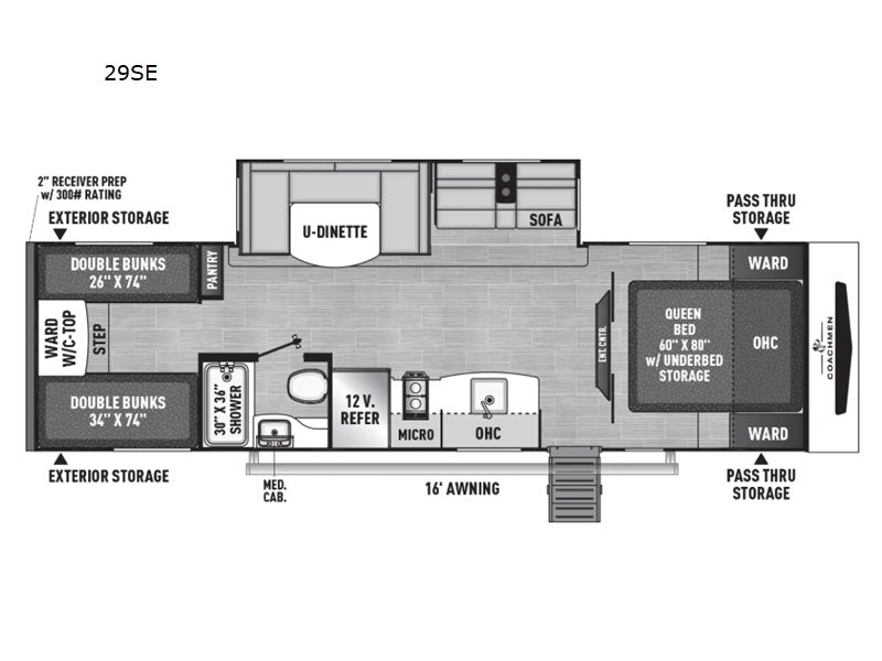 2026 Coachmen Freedom Express Select 29SE - New Travel Trailer For Sale by RV Dynasty in Bunker Hill, Indiana features Slideout