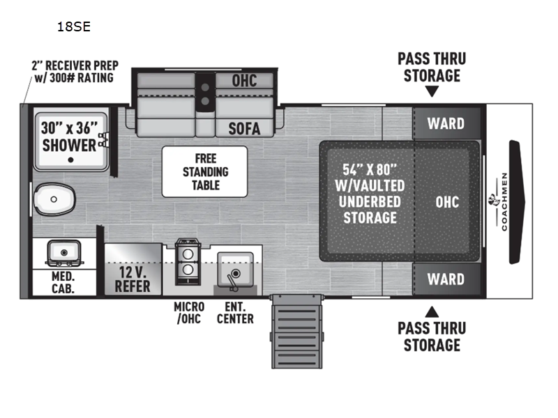 2027 Coachmen Freedom Express Select 18SE - New Travel Trailer For Sale by RV Dynasty in Bunker Hill, Indiana features Slideout