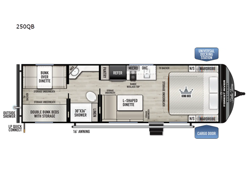 2026 East to West Della Terra 250QB - New Travel Trailer For Sale by RV Dynasty in Bunker Hill, Indiana