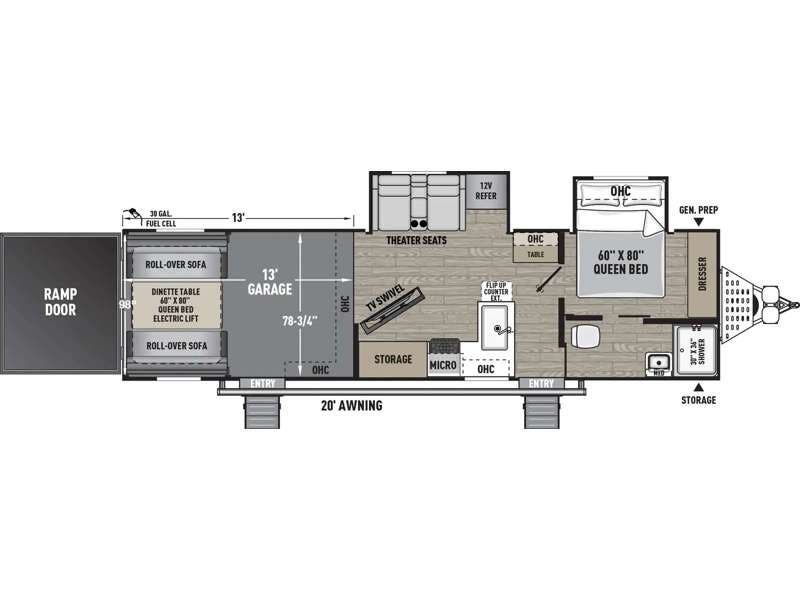 2026 Forest River Work and Play 30GSC - New Toy Hauler For Sale by RV Dynasty in Bunker Hill, Indiana