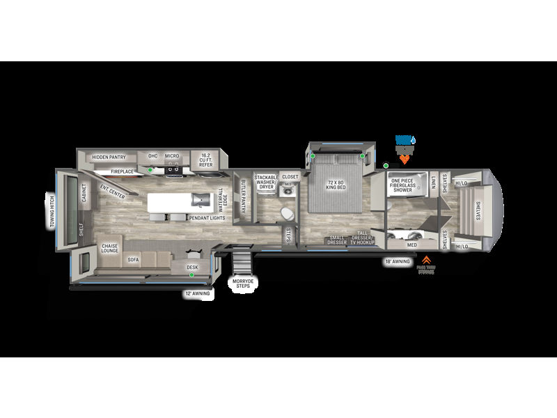 2026 Forest River Sandpiper 3900HBLR - New Fifth Wheel For Sale by RV Dynasty in Bunker Hill, Indiana features Slideout