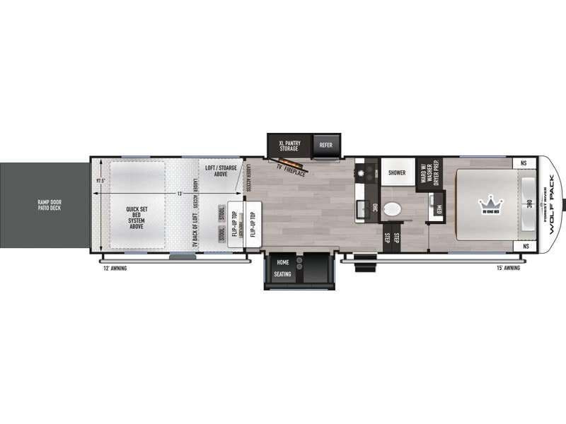 2026 Forest River Cherokee Wolf Pack 290PACK13 - New Toy Hauler For Sale by RV Dynasty in Bunker Hill, Indiana features Slideout