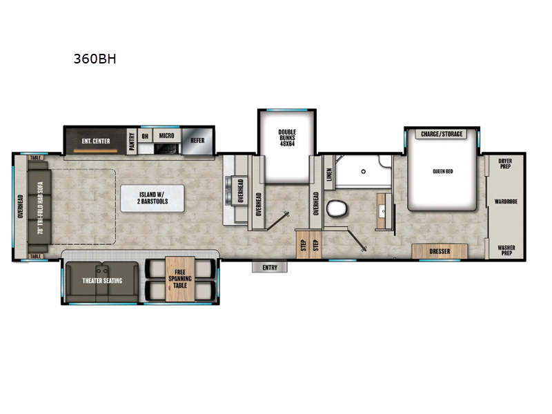 2027 Shasta Phoenix 360BH - New Fifth Wheel For Sale by RV Dynasty in Bunker Hill, Indiana features Slideout