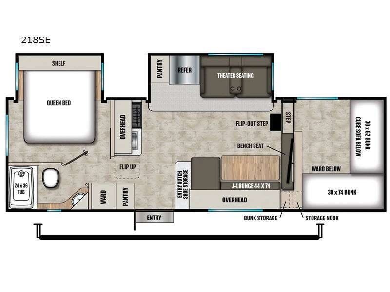 2027 Shasta Phoenix Lite 218SE - New Fifth Wheel For Sale by RV Dynasty in Bunker Hill, Indiana features Slideout