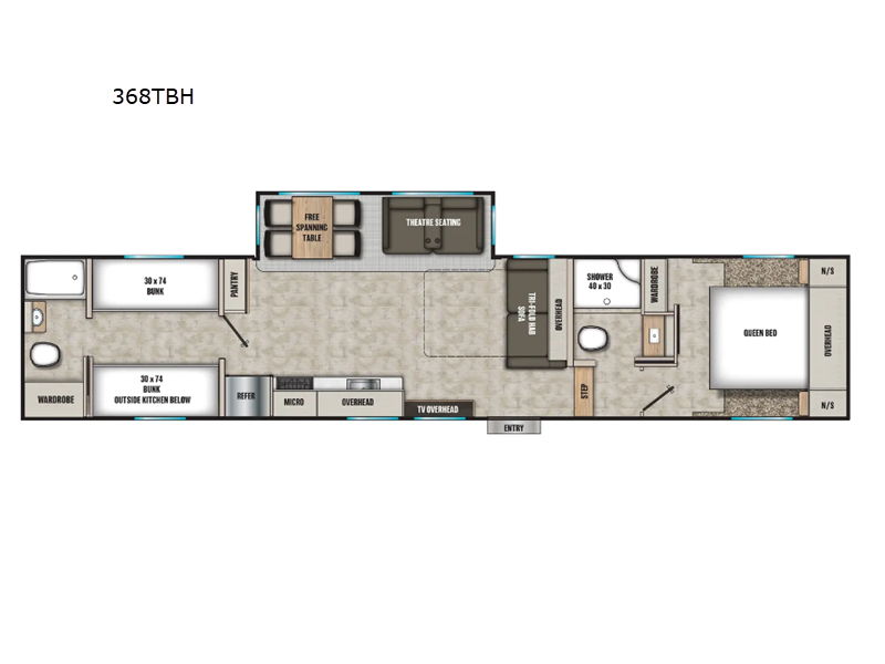 2027 Shasta Phoenix Lite 368TBH - New Fifth Wheel For Sale by RV Dynasty in Bunker Hill, Indiana features Slideout