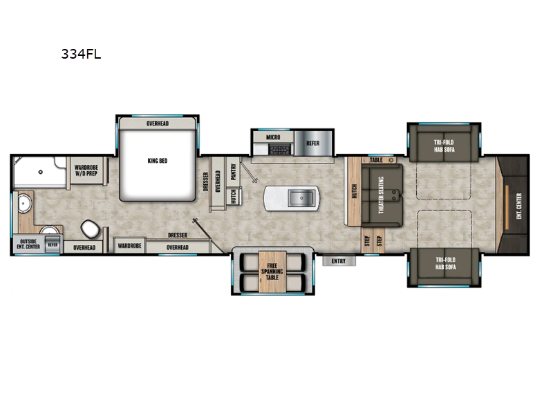 2026 Shasta Phoenix 334FL - New Fifth Wheel For Sale by RV Dynasty in Bunker Hill, Indiana features Slideout