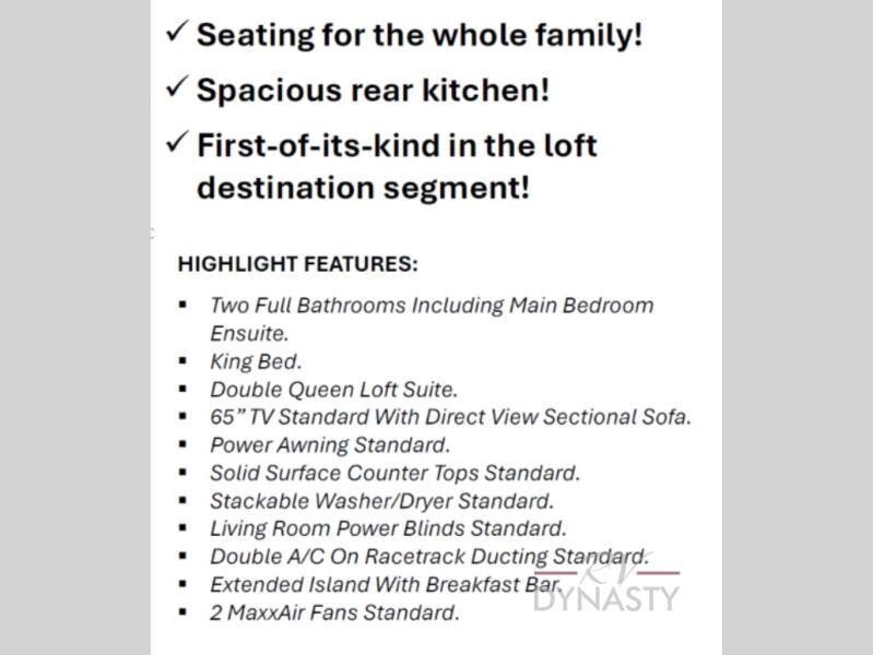 2026 Catalina Destination Series 44CONDO by Coachmen from RV Dynasty in Bunker Hill, Indiana